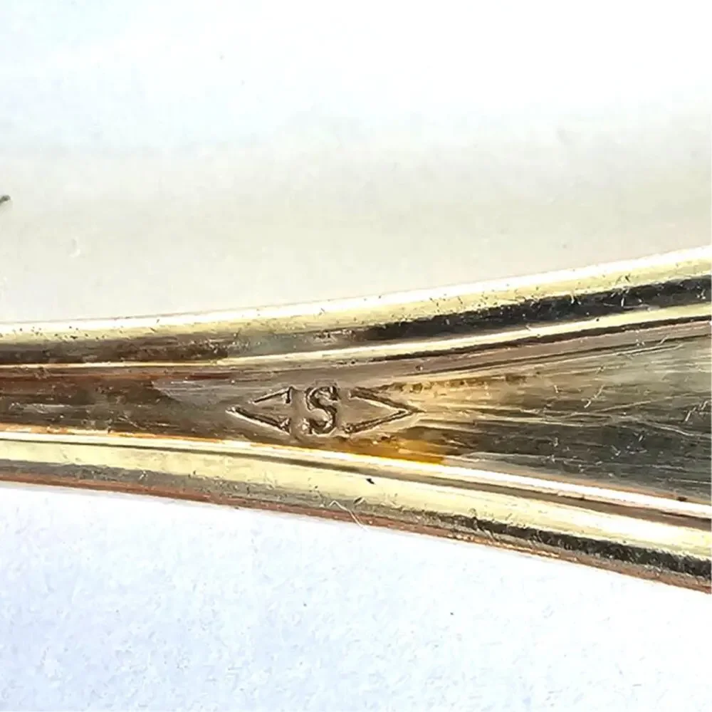 Antique Silver Plate Tablespoons 5 Monogramed Scroll Motif Unmarked Gilded Age